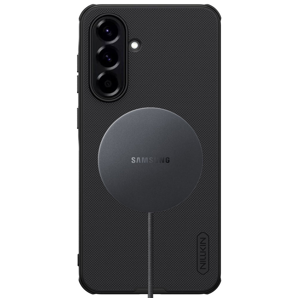 Coque MagSafe pour Samsung Galaxy A56 A566, Nillkin, Super Shield Pro, Noir Satiné