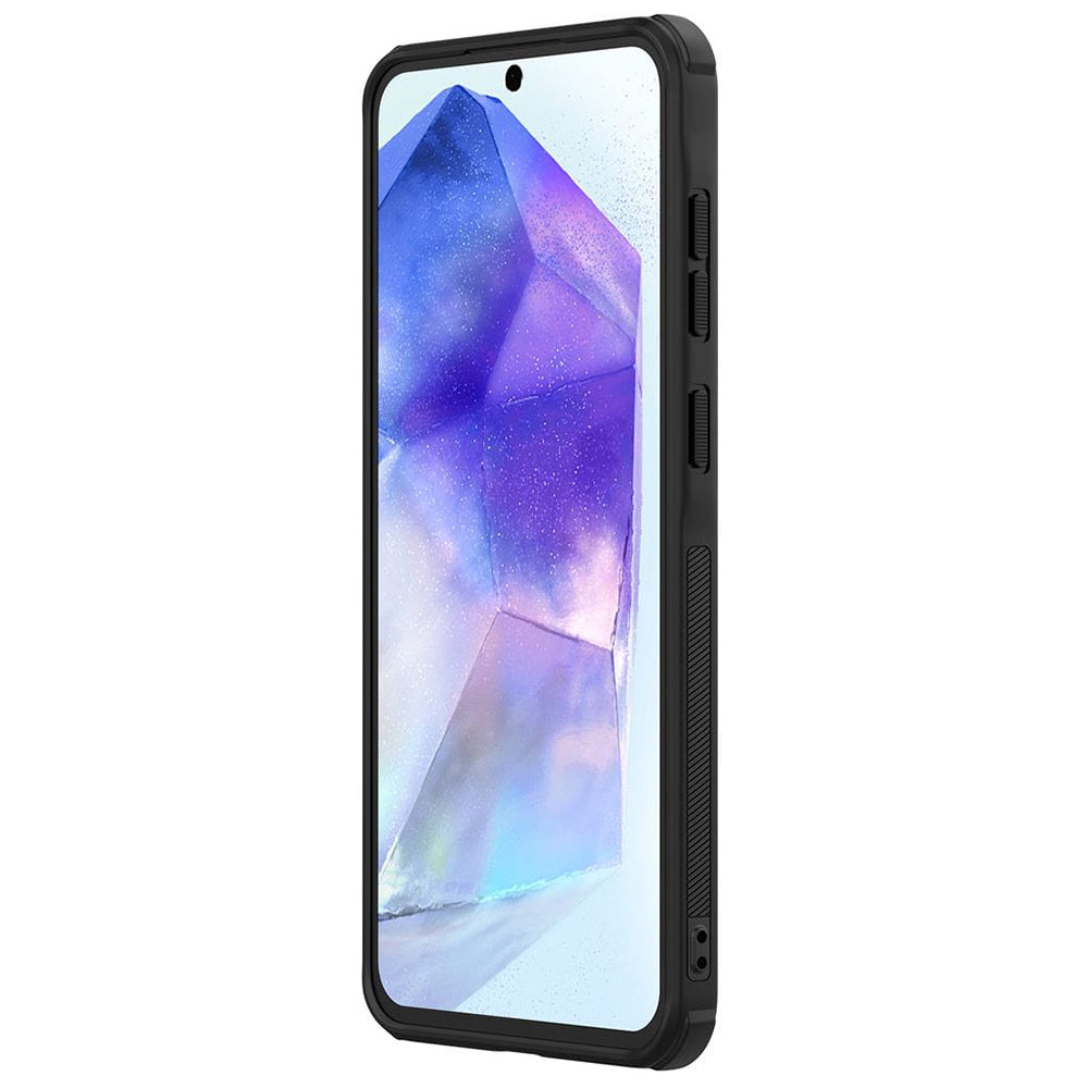 Coque MagSafe pour Samsung Galaxy A56 A566, Nillkin, Super Shield Pro, Noir Satiné
