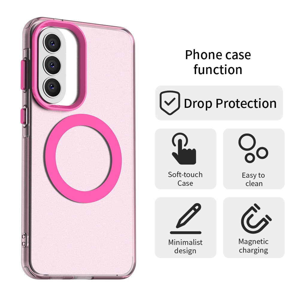 Custodia MagSafe per Samsung Galaxy A57 5G, Techsuit, CandyCase, Rosa