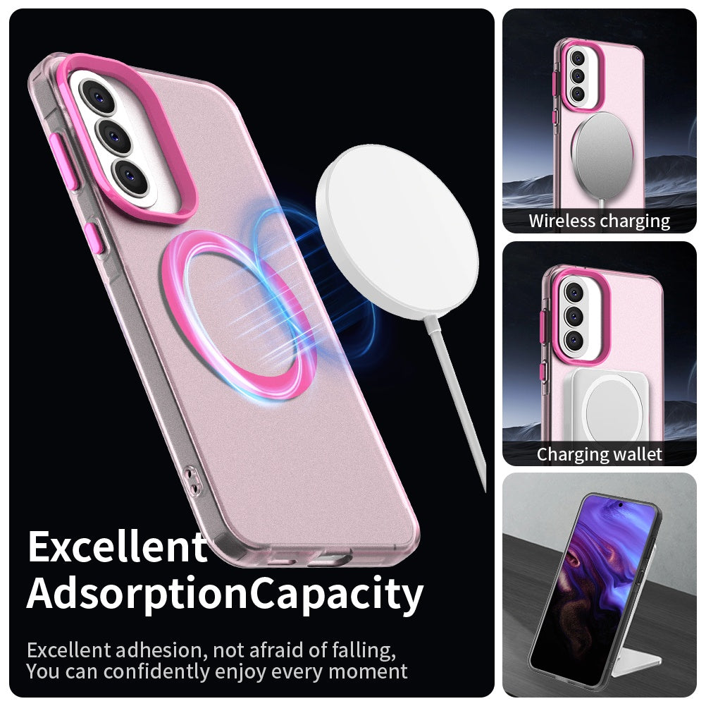 Custodia MagSafe per Samsung Galaxy A57 5G, Techsuit, CandyCase, Rosa