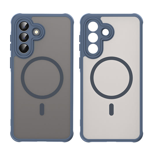 Custodia MagSafe per Samsung Galaxy A57 5G, Techsuit, HaloFrost II, Blu Navy