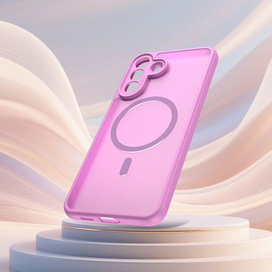 Coque MagSafe pour Samsung Galaxy A57 5G, Techsuit, HaloFrost II, Rose