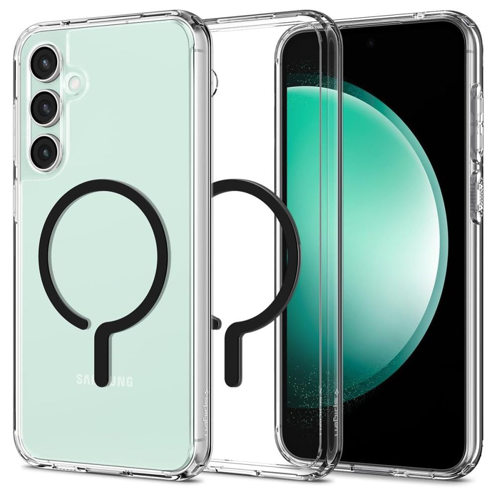 Coque MagSafe pour Samsung Galaxy S23 FE S711, Spigen, Ultra Hybrid OneTap Ring, Transparente