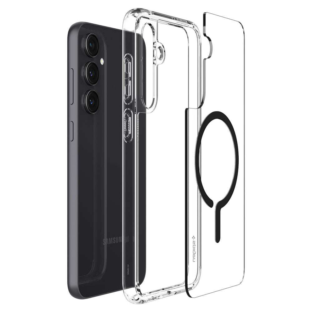 Coque MagSafe pour Samsung Galaxy S23 FE S711, Spigen, Ultra Hybrid OneTap Ring, Transparente