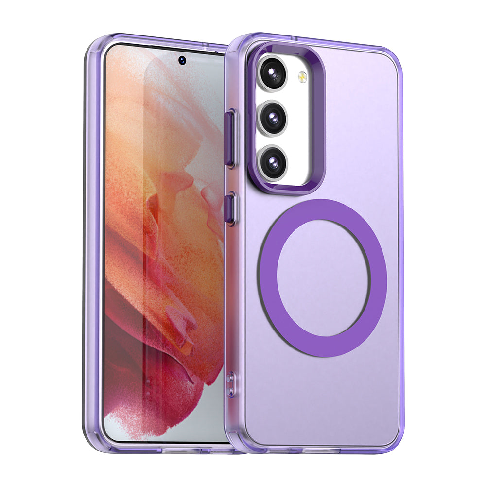 Coque MagSafe pour Samsung Galaxy S23 S911, Techsuit, CandyCase, Violet