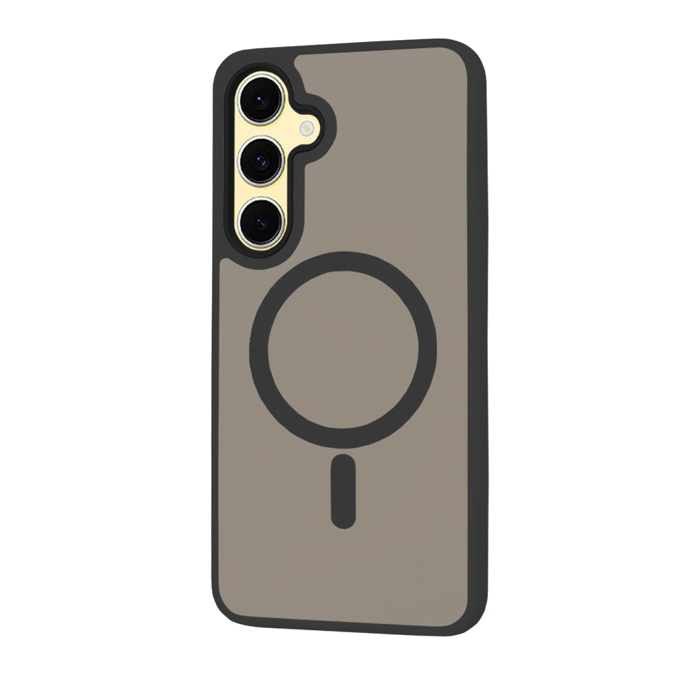 Custodia MagSafe per Samsung Galaxy S24 FE S721, Techsuit, HaloFrost, Nera