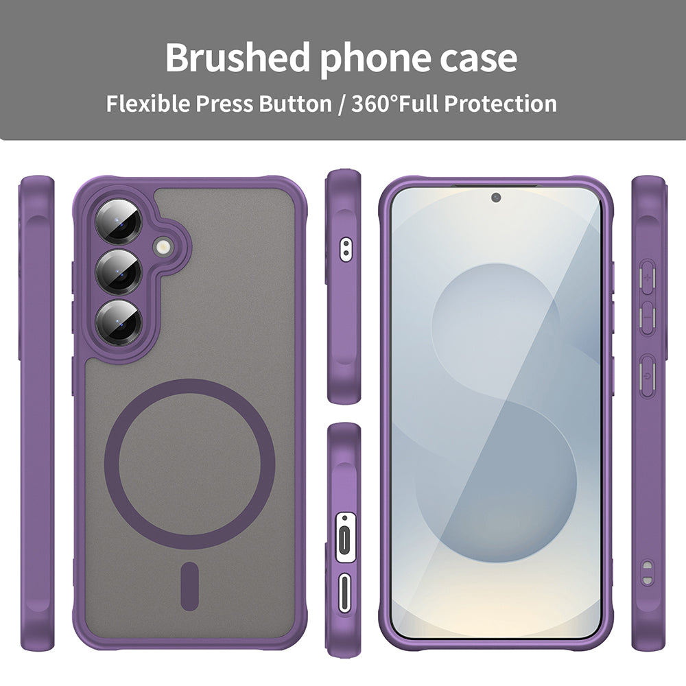 Coque MagSafe pour Samsung Galaxy S24+ S926, Techsuit, HaloFrost II, Violet