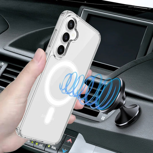 Coque MagSafe pour Samsung Galaxy S24+ S926, Techsuit, Pro, Transparente