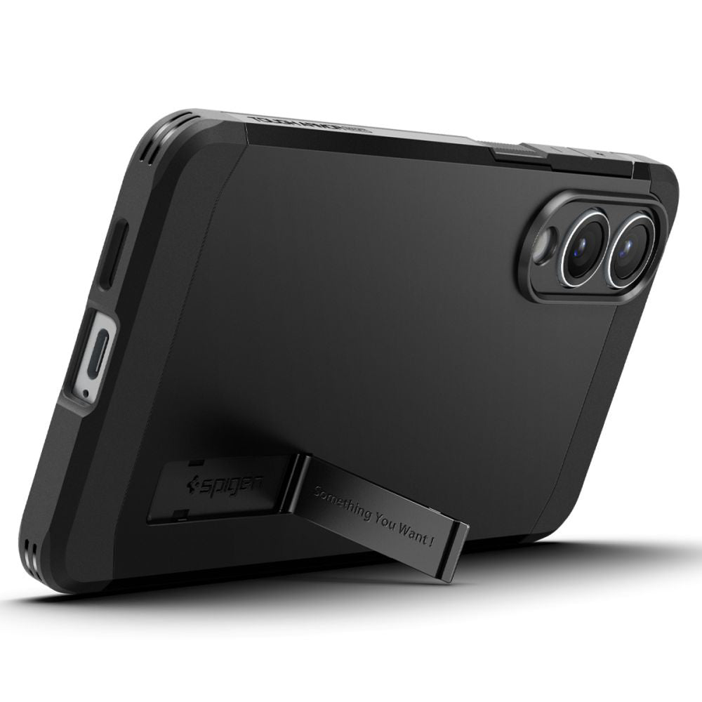 Custodia MagSafe per Samsung Galaxy S25 Edge S937, Spigen, Tough Armor, Nera ACS09422
