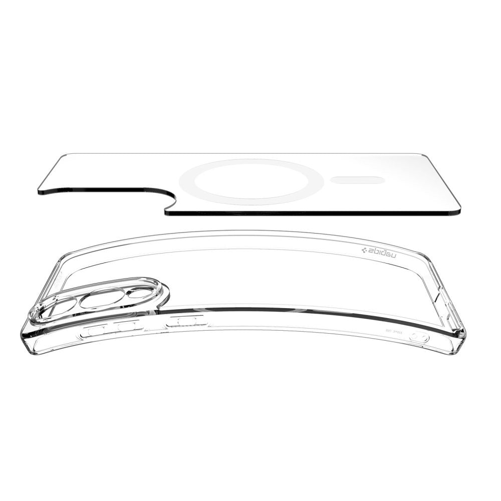 Custodia MagSafe per Samsung Galaxy S25 Edge S937, Spigen, Ultra Hybrid, Bianca ACS09418