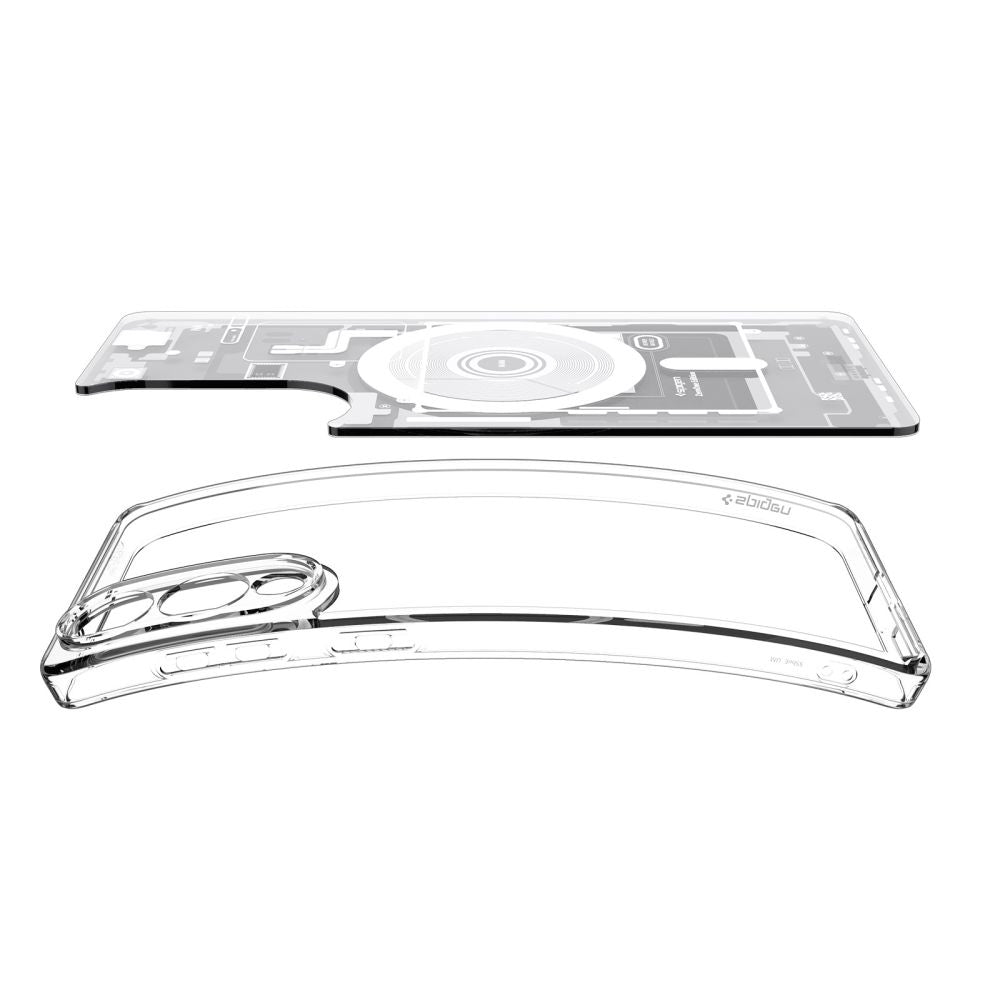 Custodia MagSafe per Samsung Galaxy S25 Edge S937, Spigen, Ultra Hybrid Zero One, Bianca ACS09417