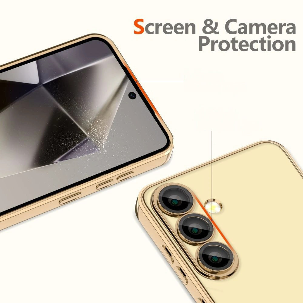 Coque MagSafe pour Samsung Galaxy S25 Edge S937, Techsuit, Luxury Crystal, Vert Foncé