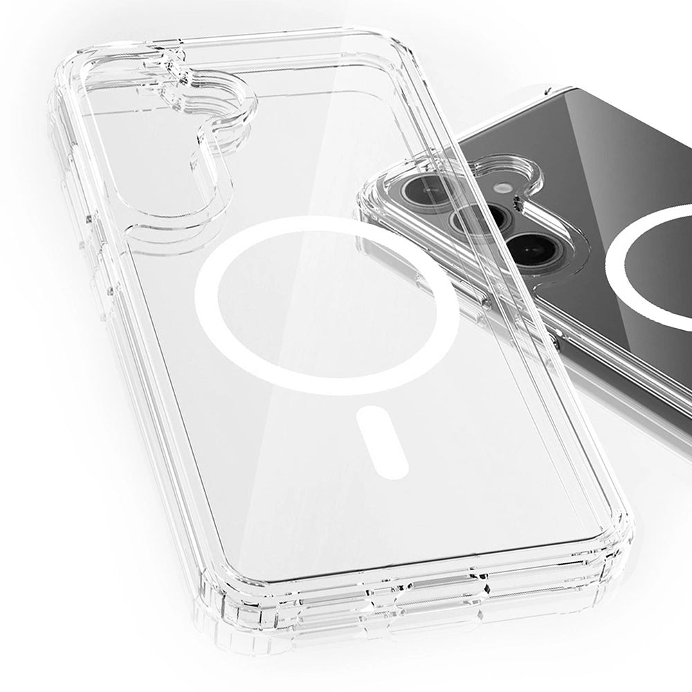 Custodia MagSafe per Samsung Galaxy S25 FE, 3MK, Armor MagCase, Trasparente