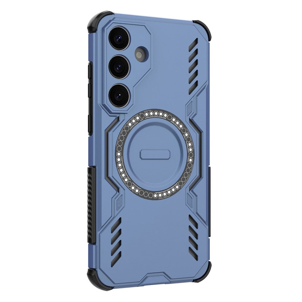Custodia MagSafe per Samsung Galaxy S25+ S936, Techsuit, ArmorMag, Blu