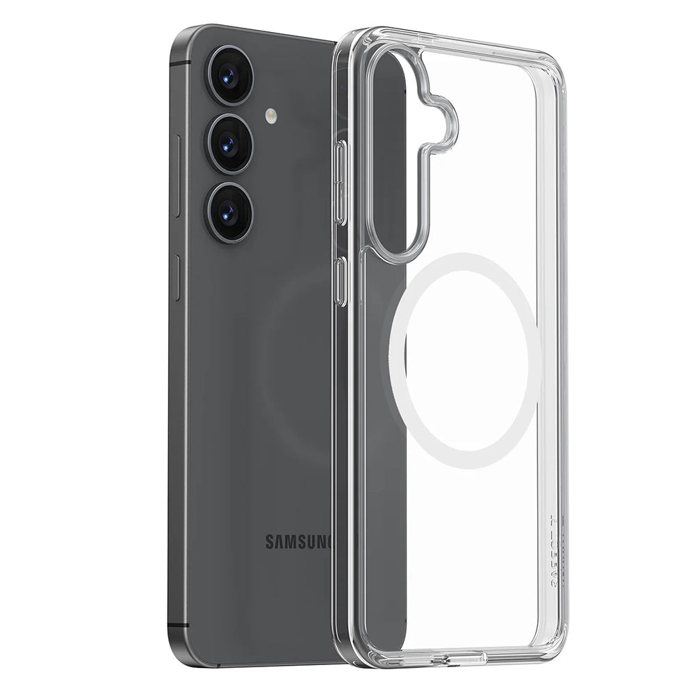 Custodia MagSafe per Samsung Galaxy S25+ S936, Torras, Guardian, Trasparente