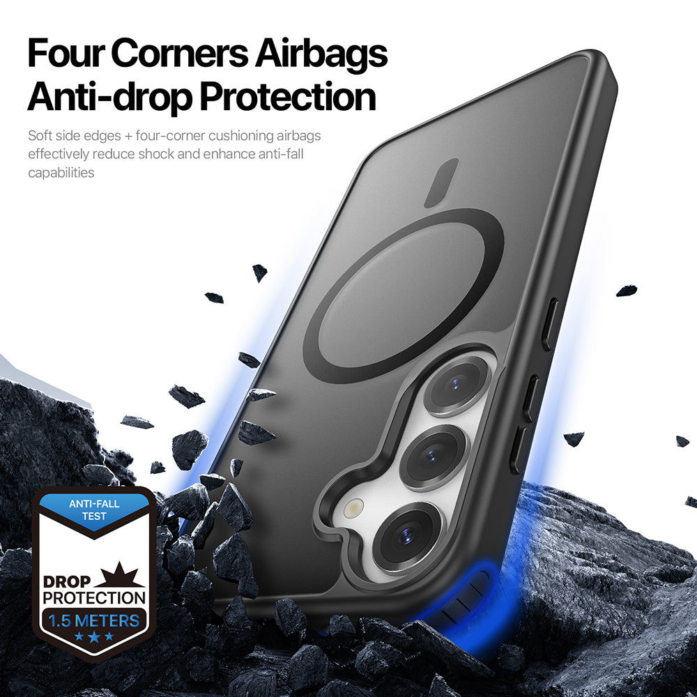 Coque MagSafe pour Samsung Galaxy S25 S931, DUX DUCIS, Yind, Noire