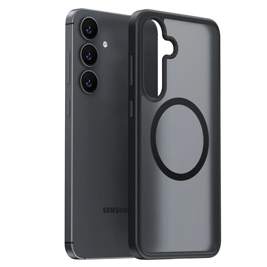 Coque MagSafe pour Samsung Galaxy S25 S931, Torras, Guardian, Noire