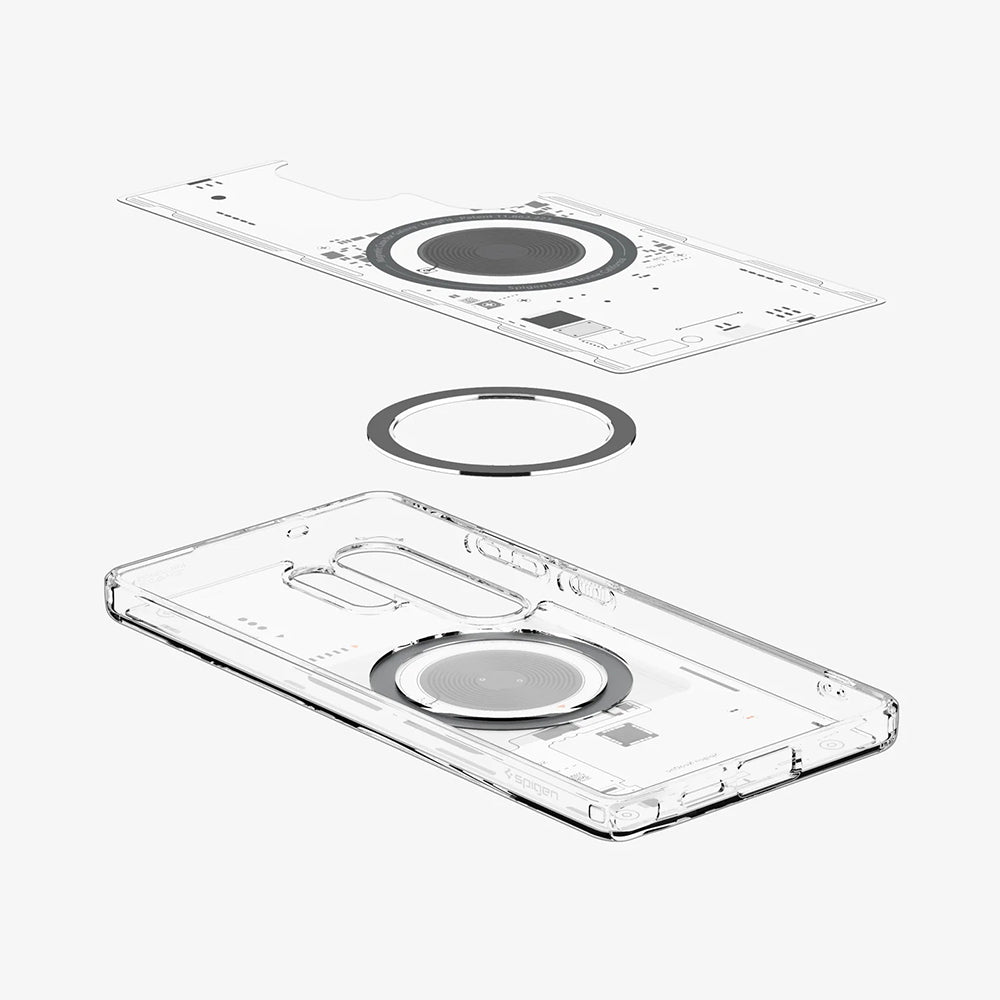 MagSafe Hülle für Samsung Galaxy S25 Ultra S938, Spigen, Ultra Hybrid Neo One, Transparent