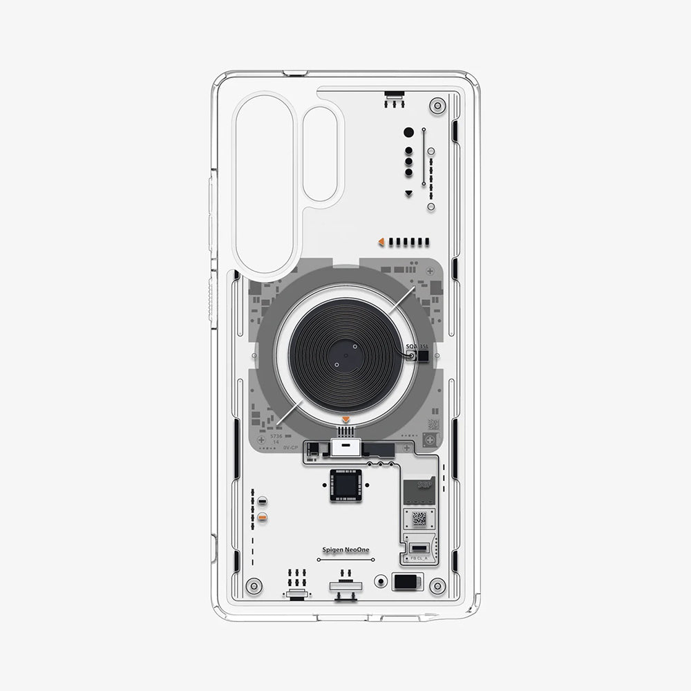 MagSafe Hülle für Samsung Galaxy S25 Ultra S938, Spigen, Ultra Hybrid Neo One, Transparent