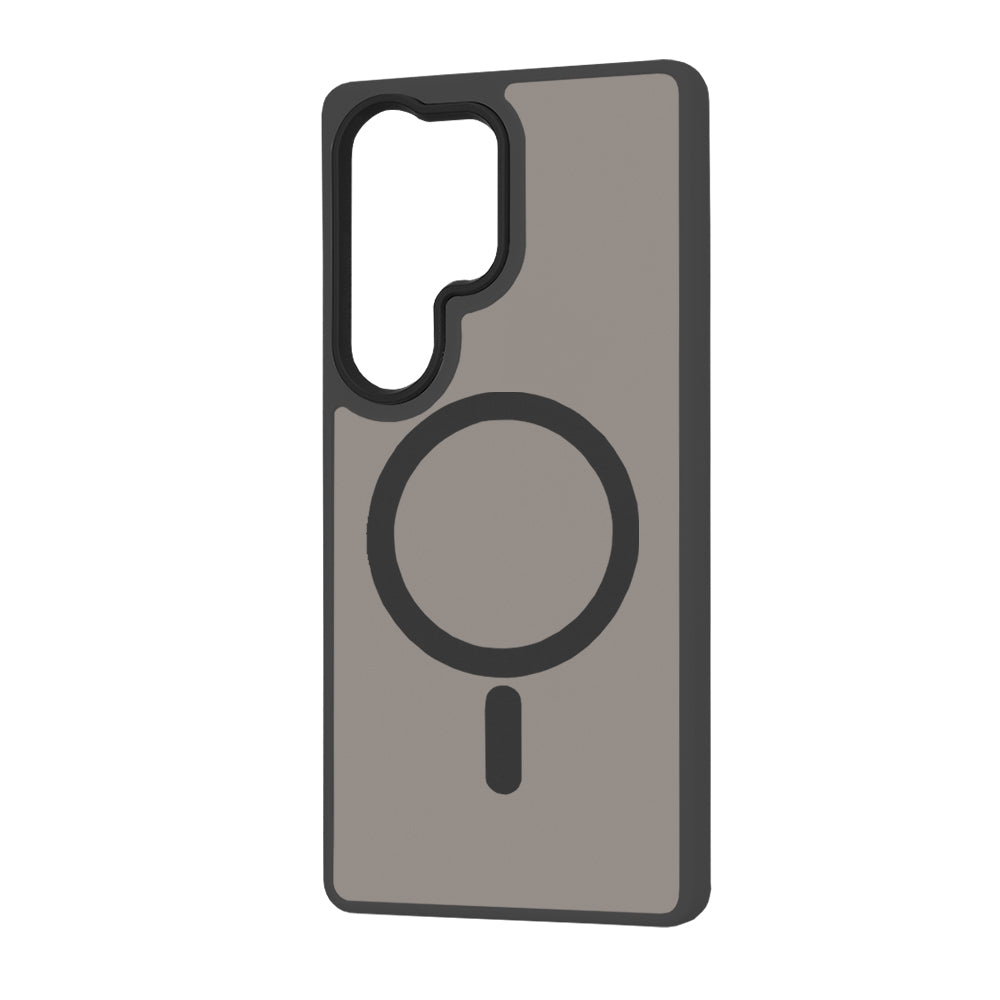 Custodia MagSafe per Samsung Galaxy S25 Ultra S938, Techsuit, HaloFrost, Nera