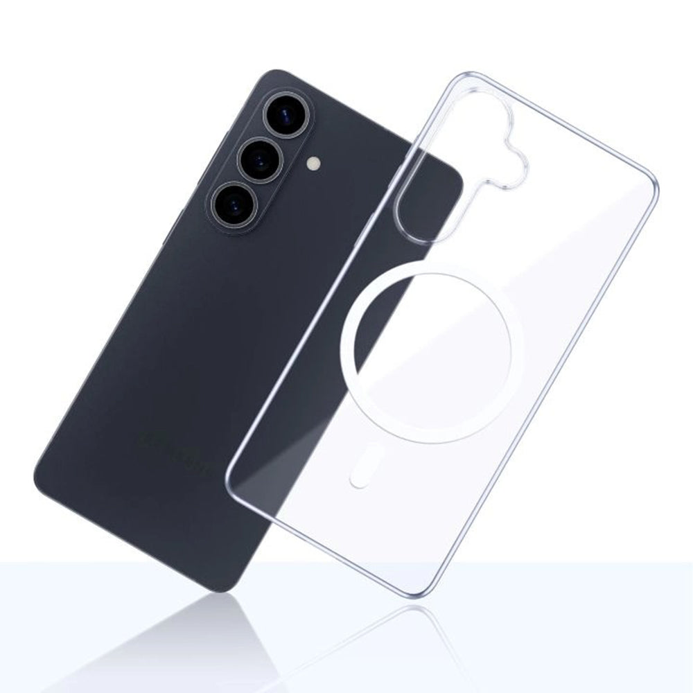 Custodia MagSafe per Samsung Galaxy S26 S942, 3MK, Clear MagCase, Trasparente