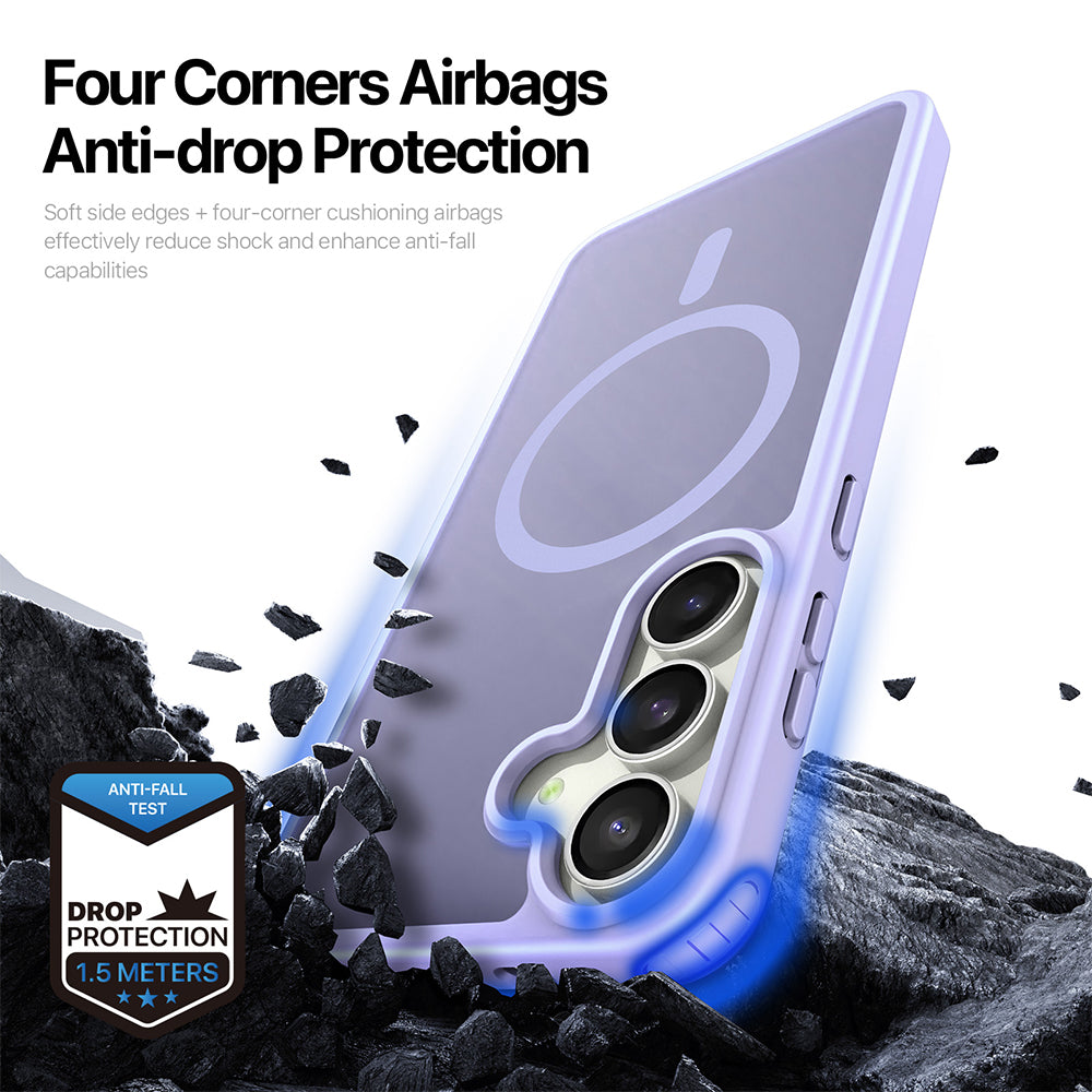 Custodia MagSafe per Samsung Galaxy S26 FE S741 / S25 FE, DUX DUCIS, Yind, Viola Chiaro