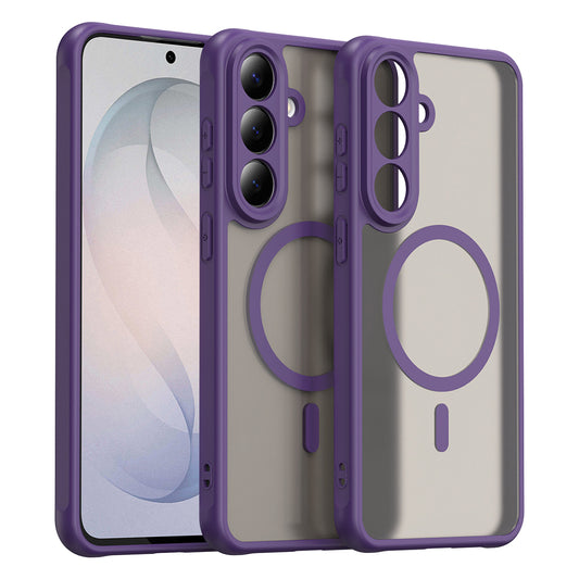 Custodia MagSafe per Samsung Galaxy S26 FE S741, Techsuit, HaloFrost II, Viola