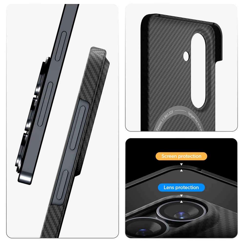 Custodia MagSafe per Samsung Galaxy S26 Plus S947, Spigen, Air Skin, Nera ACS11048