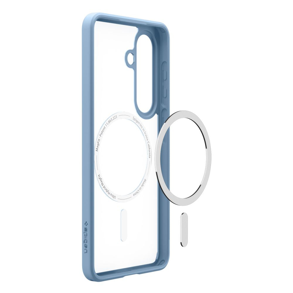 Custodia MagSafe per Samsung Galaxy S26 Plus S947, Spigen, Ultra Hybrid, Blu ACS11213