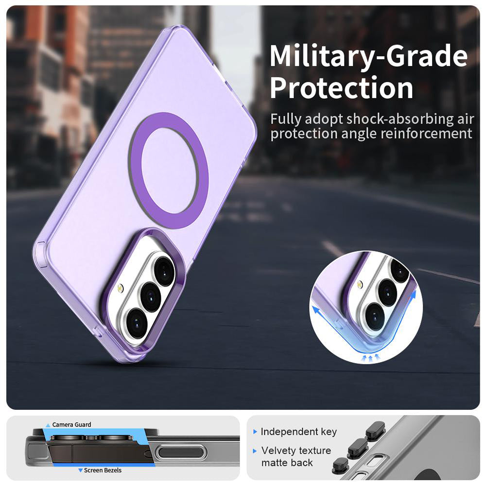 Custodia MagSafe per Samsung Galaxy S26 Plus, Techsuit, CandyCase, Viola