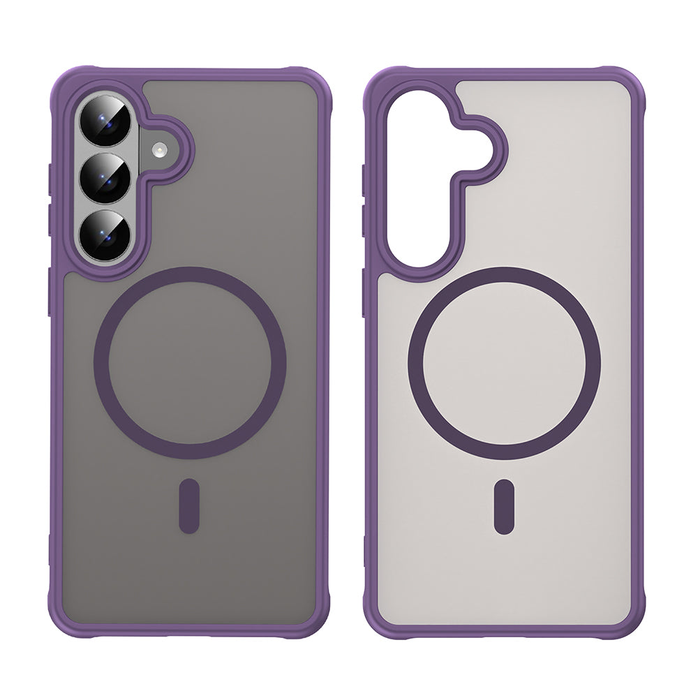 Custodia MagSafe per Samsung Galaxy S26 Plus S947, Techsuit, HaloFrost II, Viola