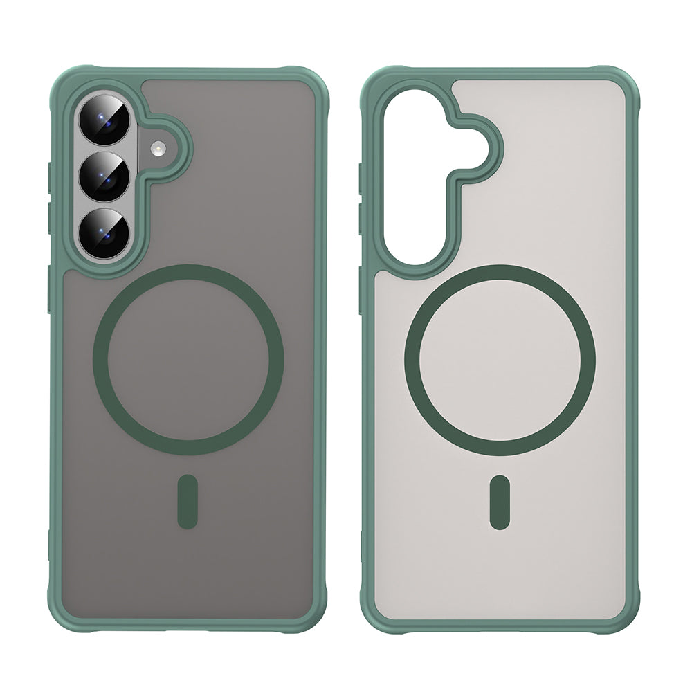 Coque MagSafe pour Samsung Galaxy S26 Plus, Techsuit, HaloFrost II, Vert