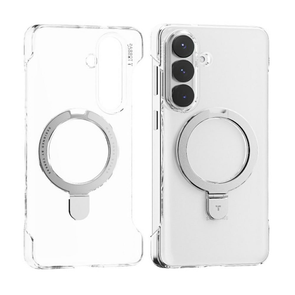 Custodia MagSafe per Samsung Galaxy S26 Plus S947, Torras, Ostand Slim, Trasparente