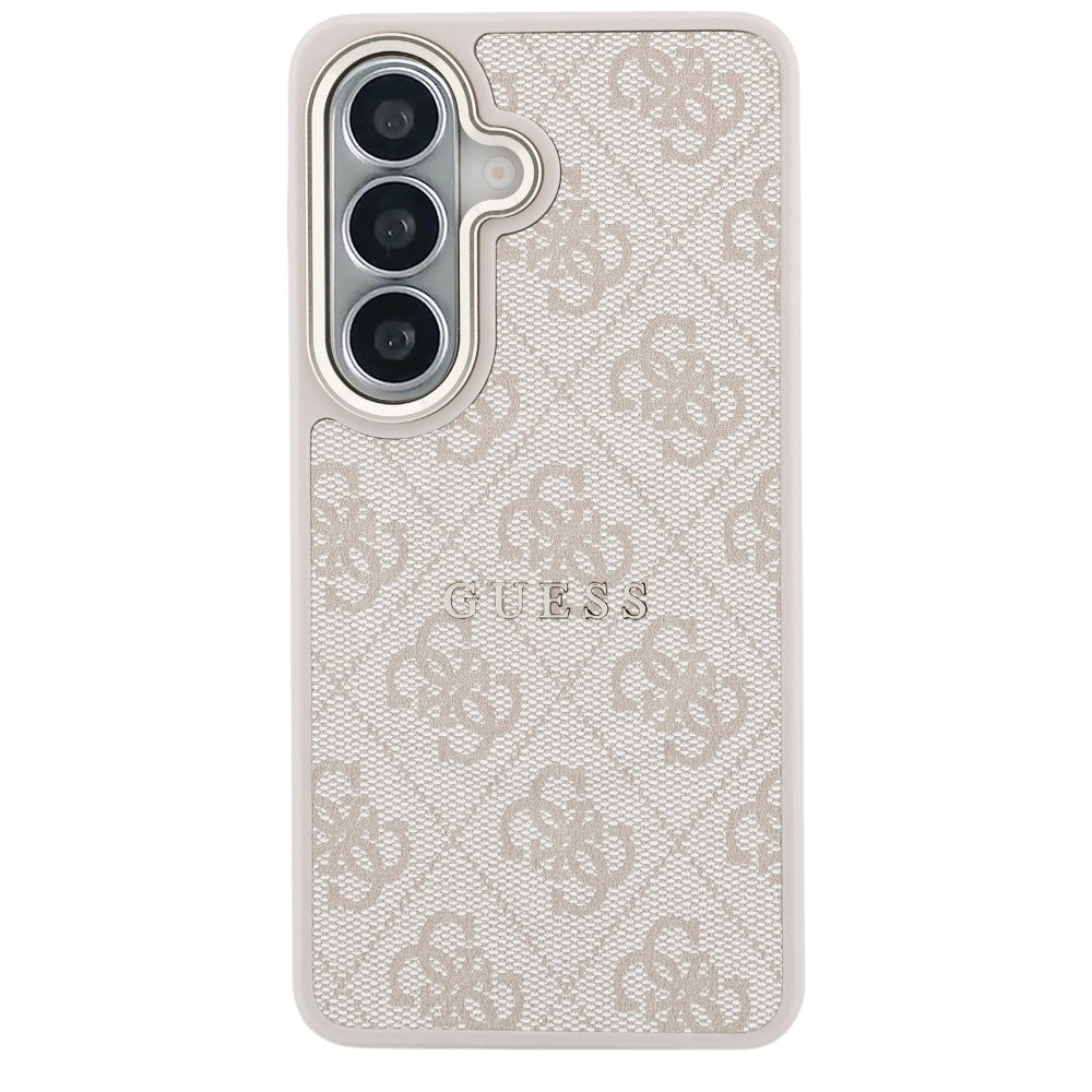 Custodia MagSafe per Samsung Galaxy S26 S942, Guess, 4G Embossed Ring, Rosa