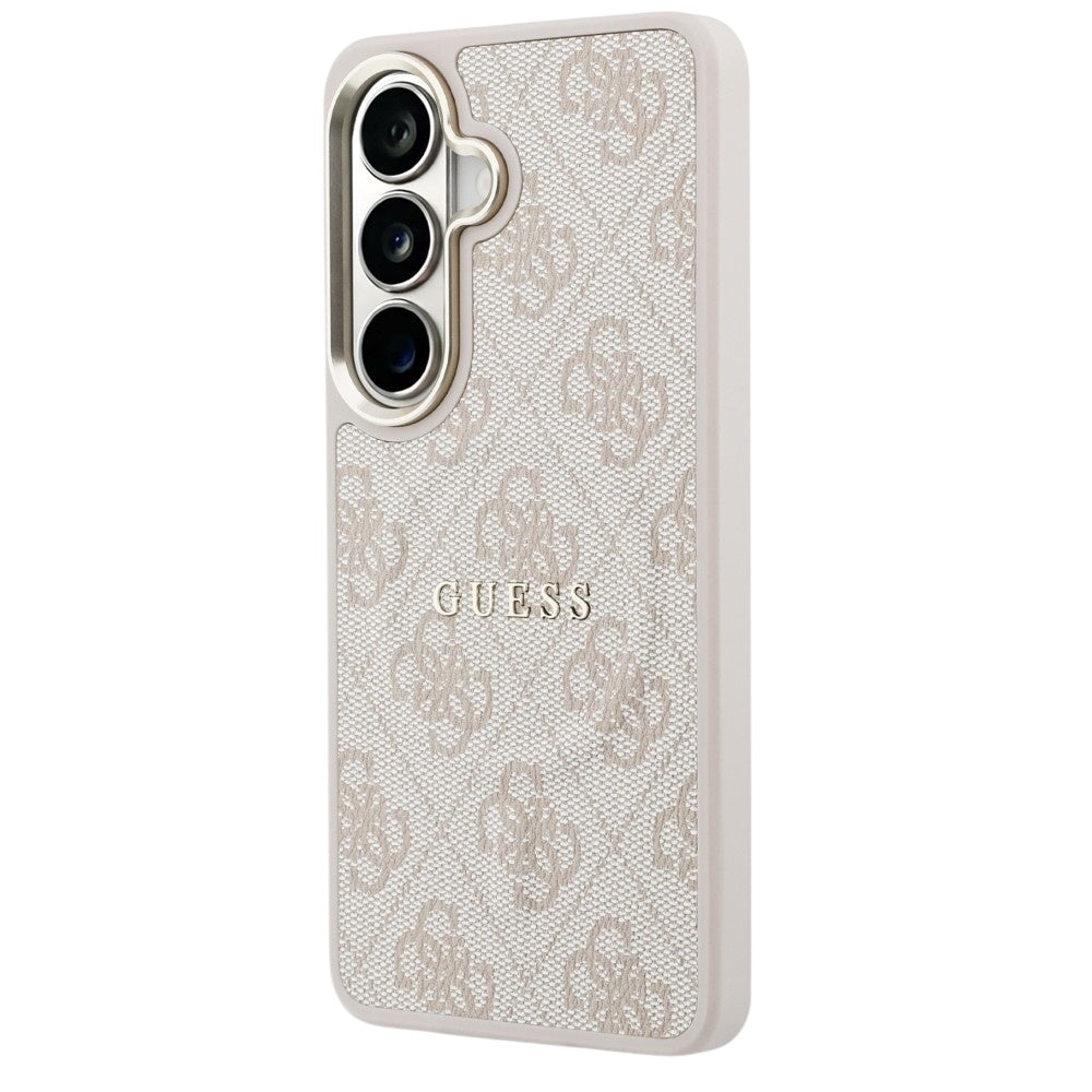 Custodia MagSafe per Samsung Galaxy S26 S942, Guess, 4G Embossed Ring, Rosa