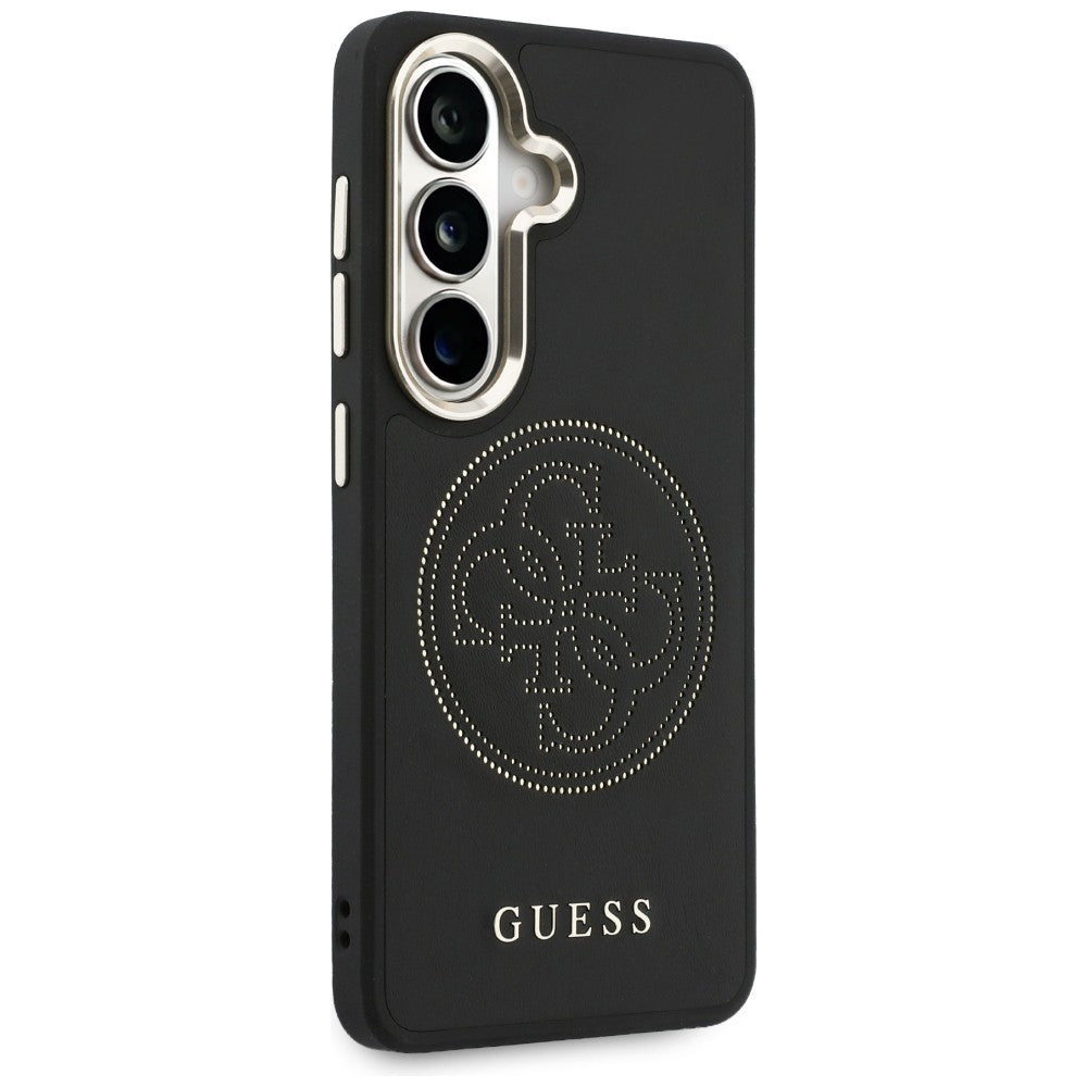 MagSafe Hülle für Samsung Galaxy S26 S942, Guess, Perforated Logo, Schwarz