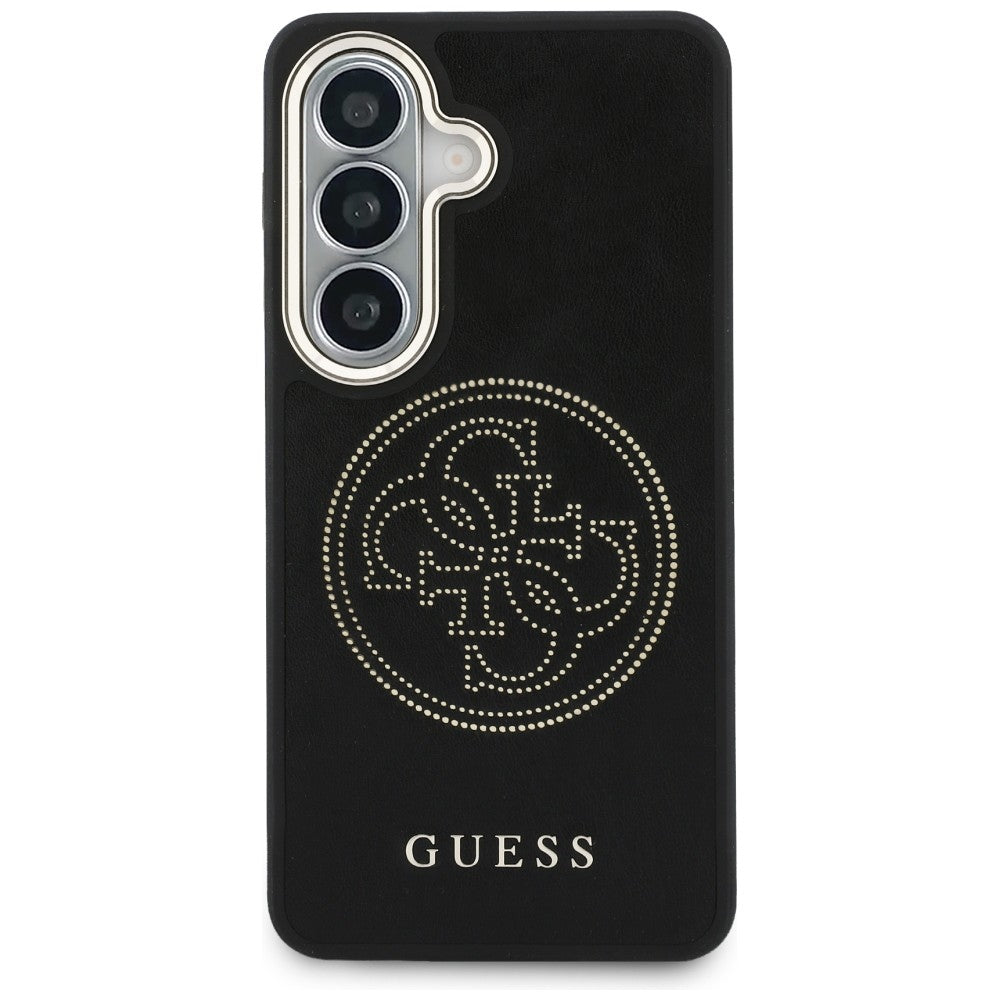 MagSafe Hülle für Samsung Galaxy S26 S942, Guess, Perforated Logo, Schwarz