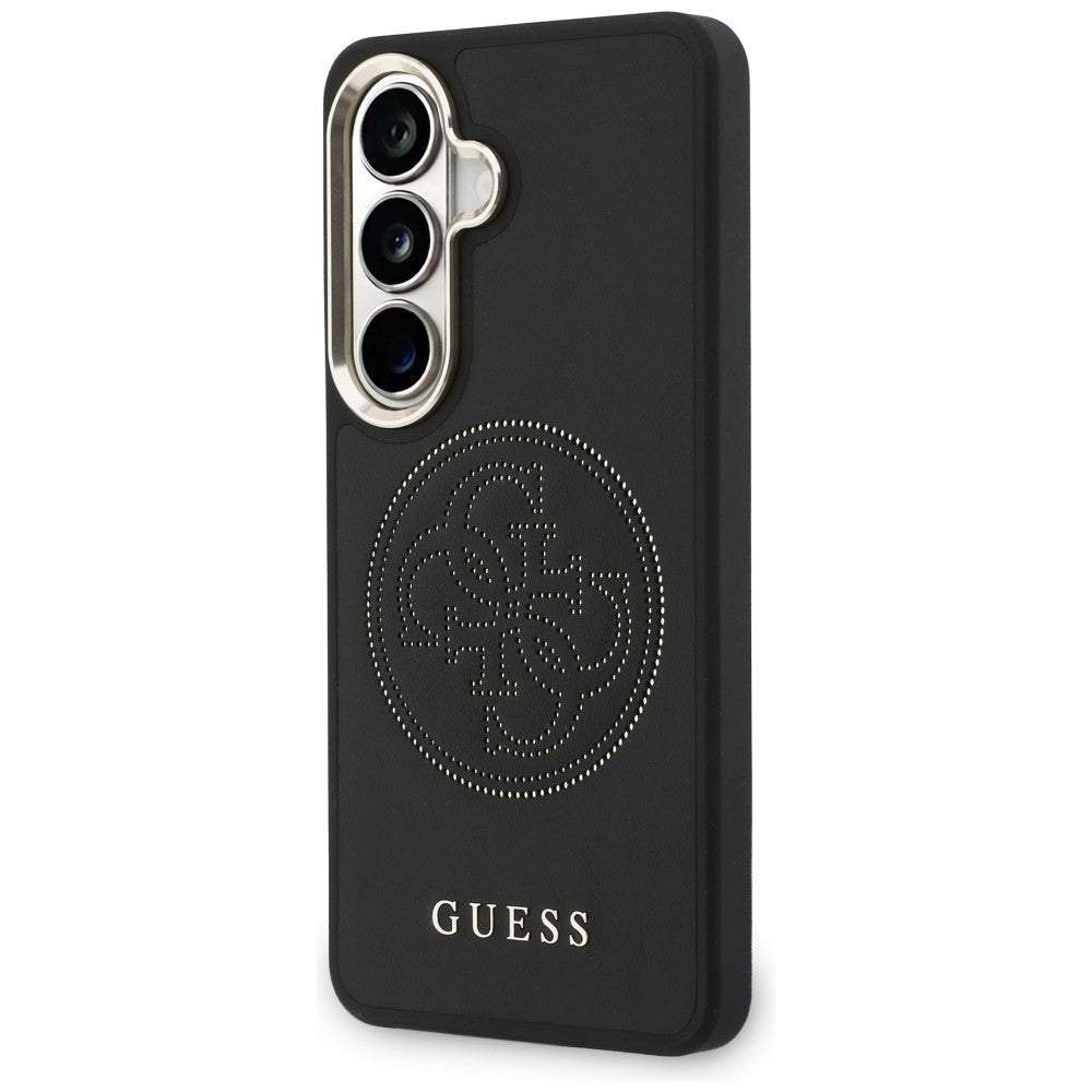 MagSafe Hülle für Samsung Galaxy S26 S942, Guess, Perforated Logo, Schwarz