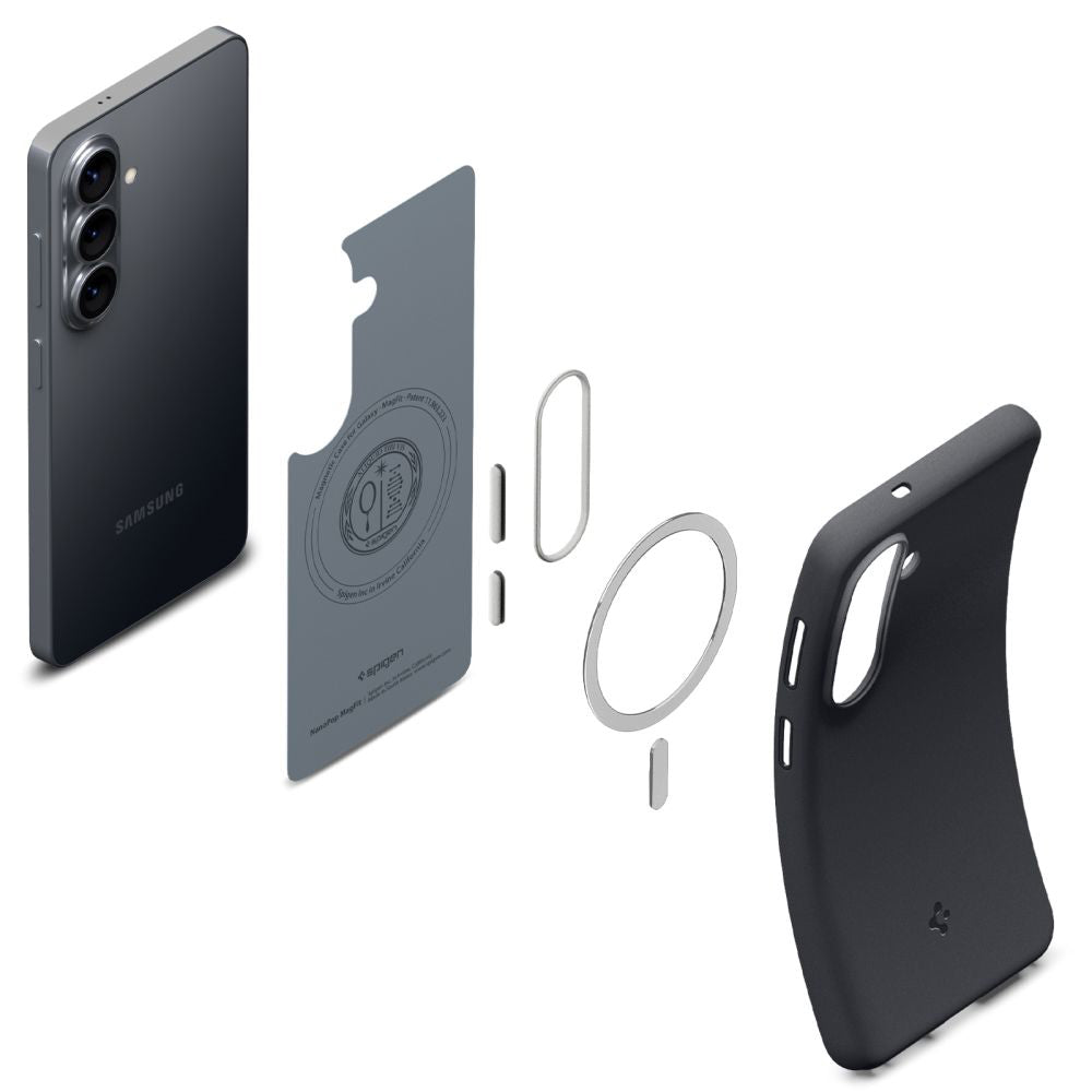 Custodia MagSafe per Samsung Galaxy S26 S942, Spigen, Caseology Nano Pop, Nera ACS11066