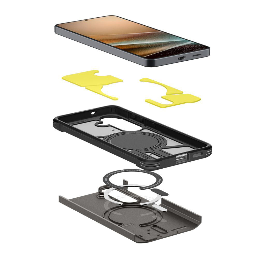 Custodia MagSafe per Samsung Galaxy S26 S942, Spigen, Tough Armor, Grigio ACS10739