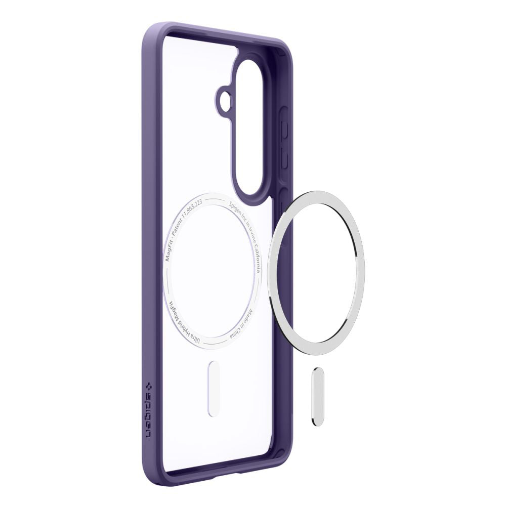 Custodia MagSafe per Samsung Galaxy S26 S942, Spigen, Ultra Hybrid, Viola Scuro ACS11220
