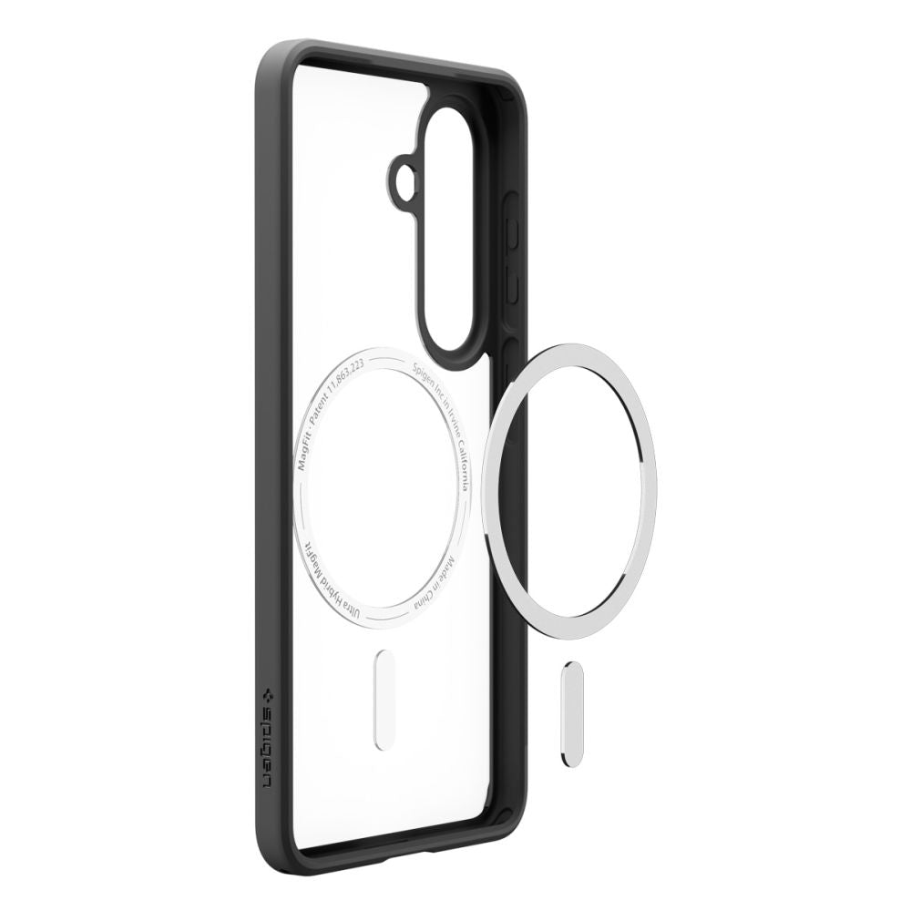 Custodia MagSafe per Samsung Galaxy S26 S942, Spigen, Ultra Hybrid, Nera Opaca ACS10735