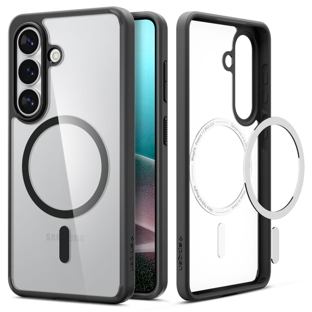 Custodia MagSafe per Samsung Galaxy S26 S942, Spigen, Ultra Hybrid, Nera Opaca ACS10735