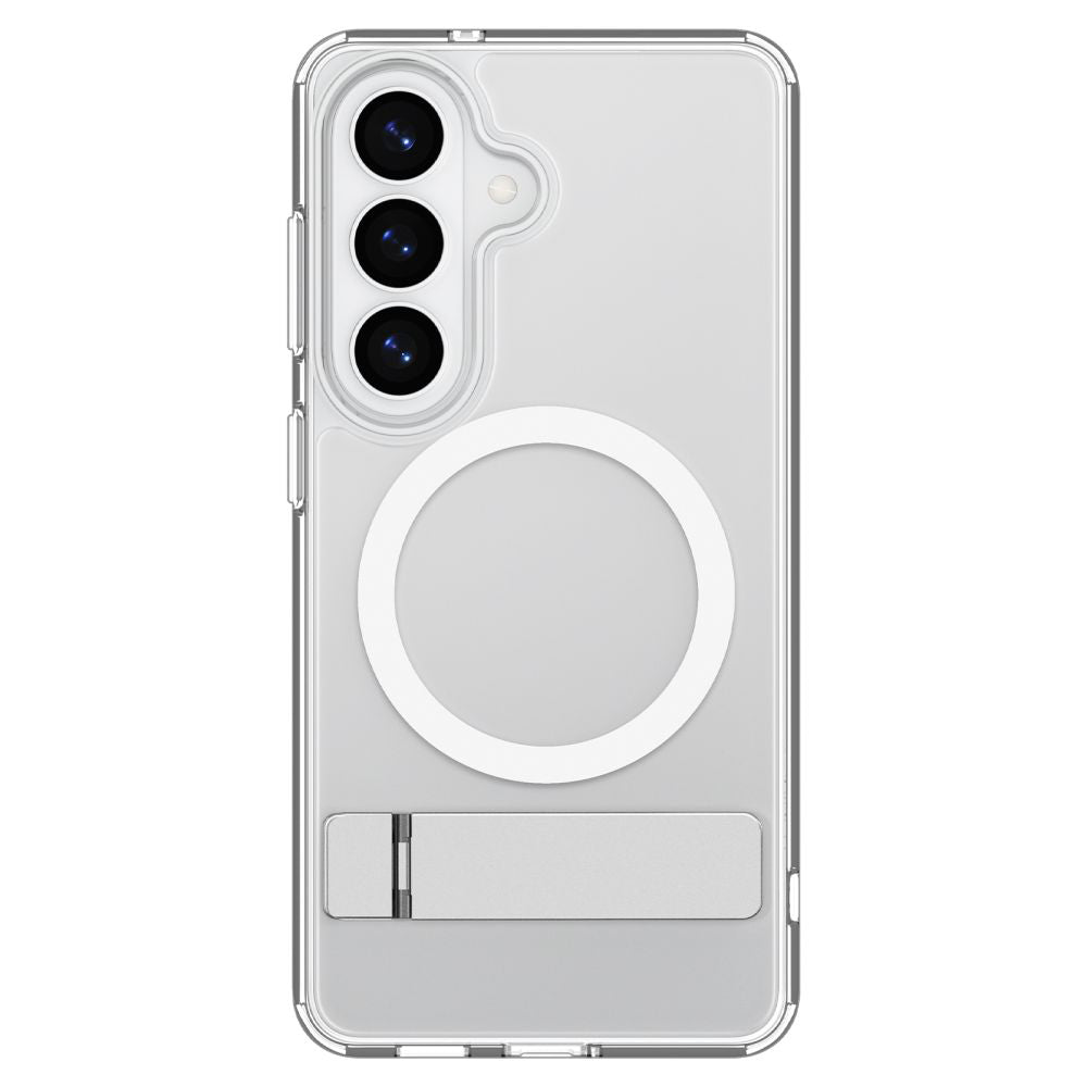 Custodia MagSafe per Samsung Galaxy S26 S942, Spigen, Ultra Hybrid S, Trasparente Bianca ACS11061