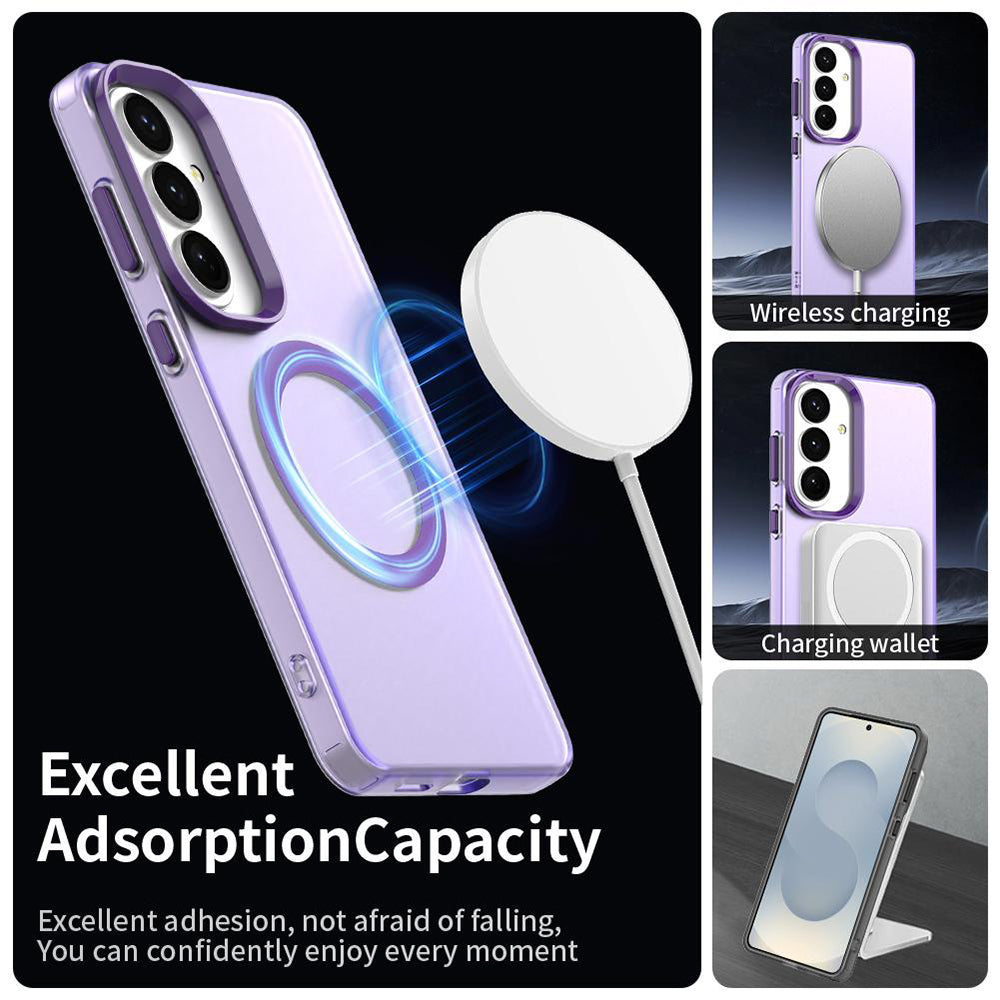 Custodia MagSafe per Samsung Galaxy S26 S942, Techsuit, CandyCase, Viola