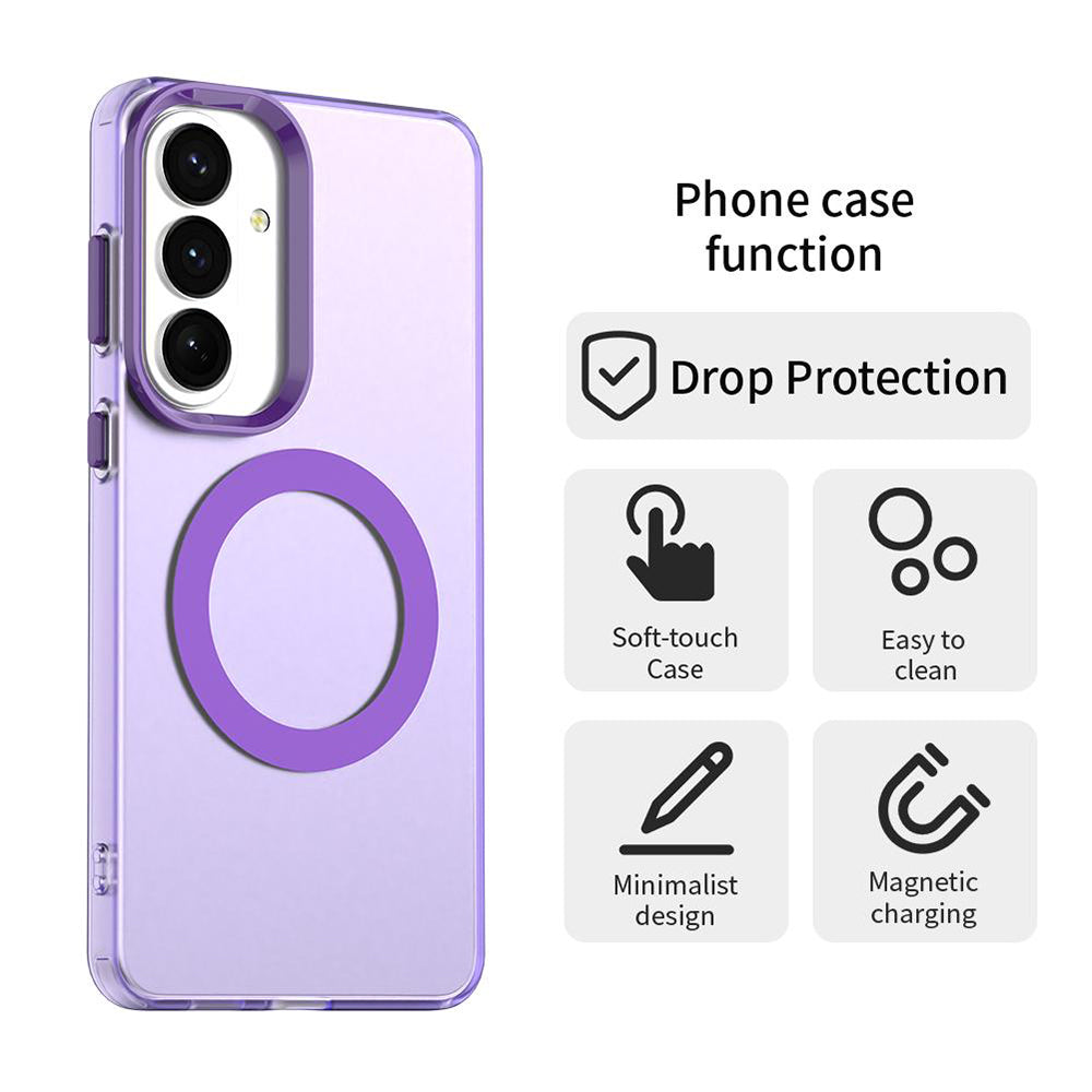 Custodia MagSafe per Samsung Galaxy S26 S942, Techsuit, CandyCase, Viola