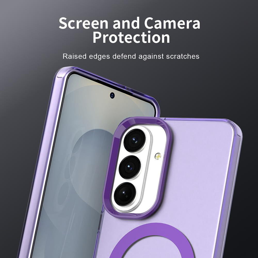 Custodia MagSafe per Samsung Galaxy S26 S942, Techsuit, CandyCase, Viola
