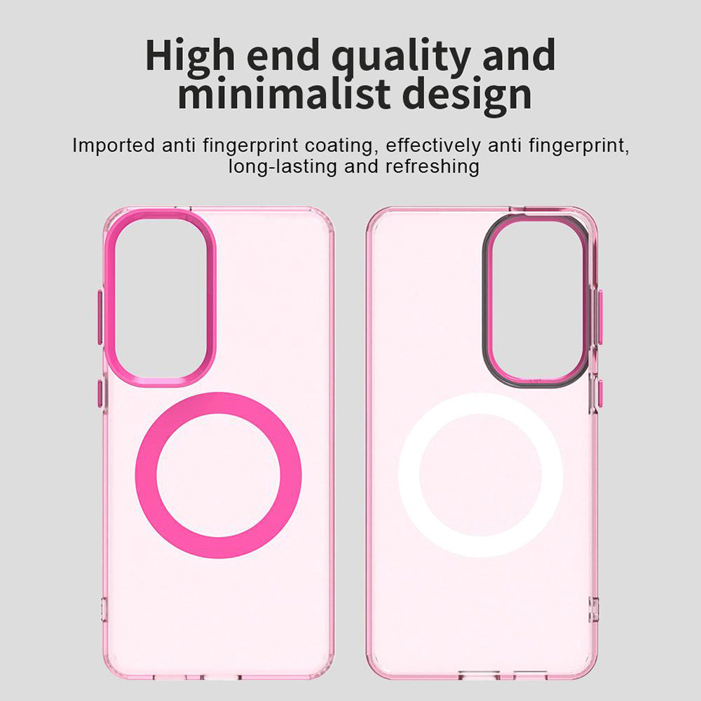 Custodia MagSafe per Samsung Galaxy S26 S942, Techsuit, CandyCase, Rosa