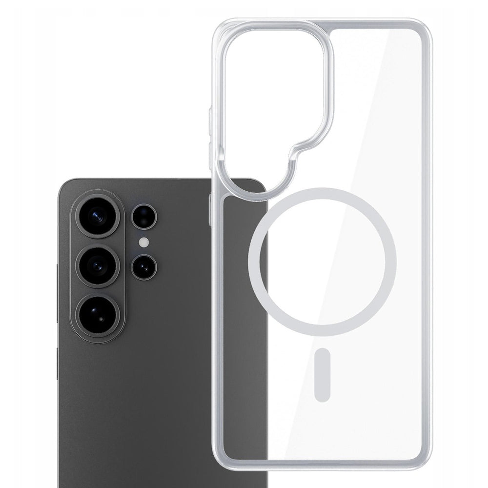 Custodia MagSafe per Samsung Galaxy S26 Ultra S948, 3MK, Armor MagCase, Trasparente