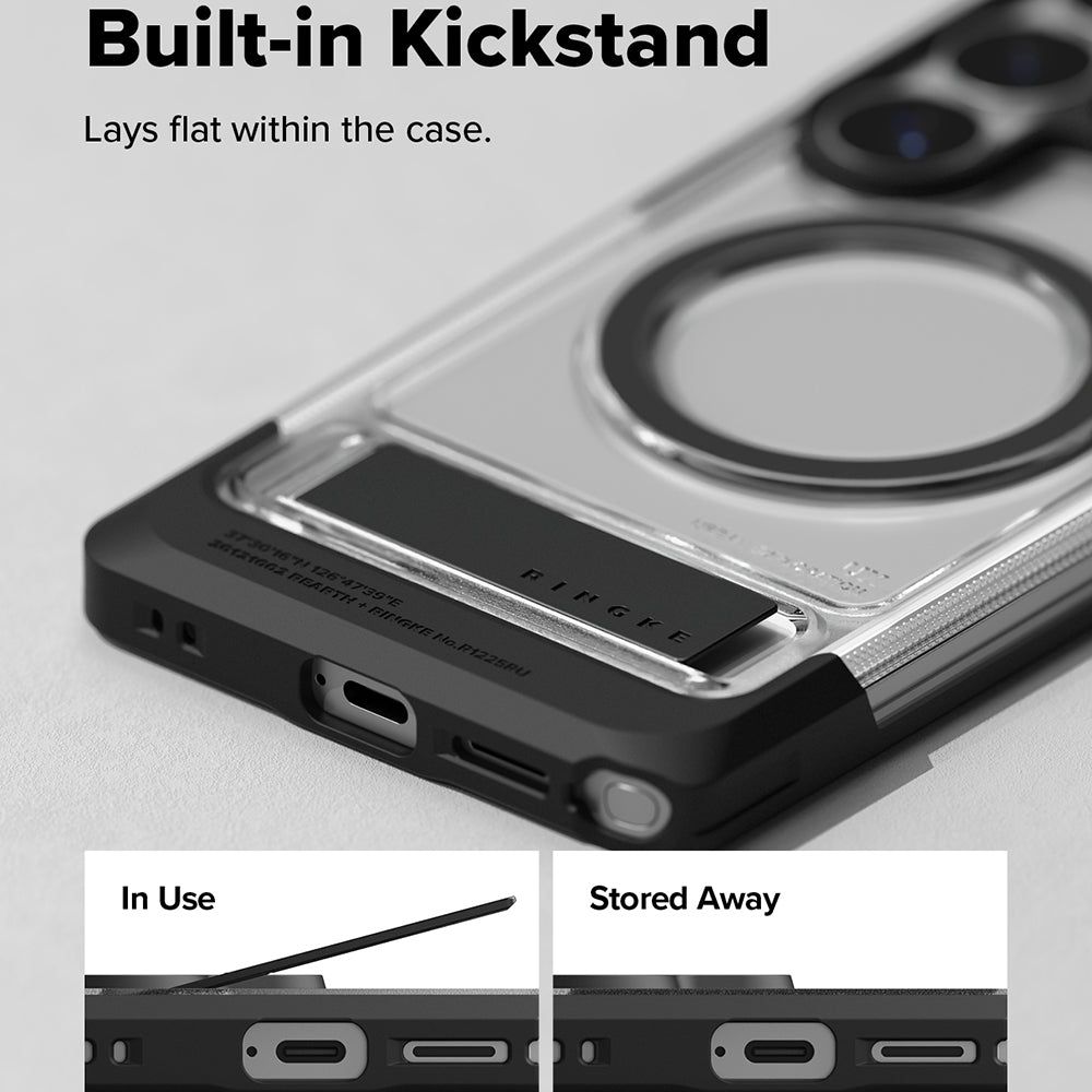 Custodia MagSafe per Samsung Galaxy S26 Ultra S948, Ringke, UX, Trasparente